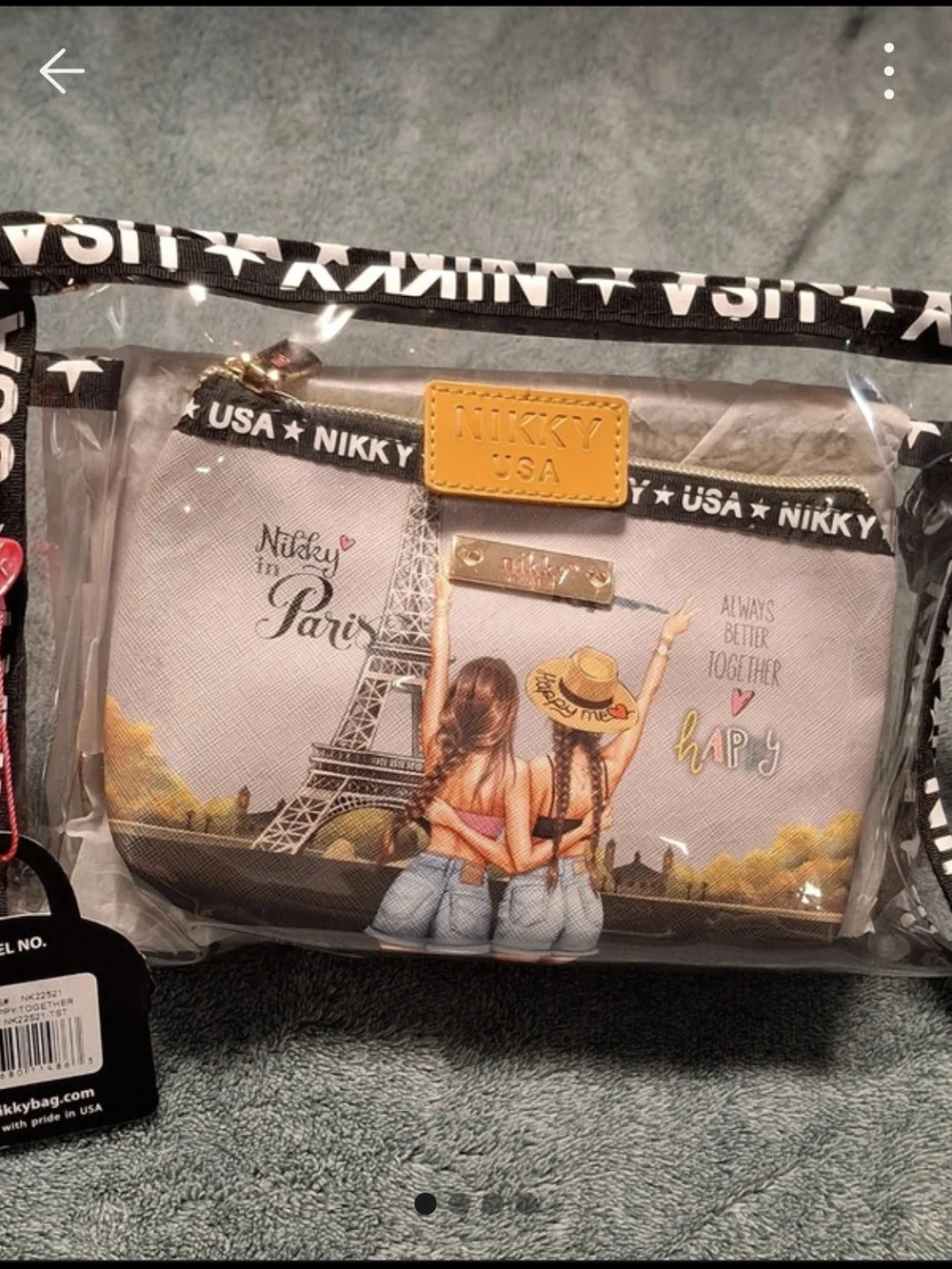 Gray Cosmetic Bag — Nikky in Paris Design